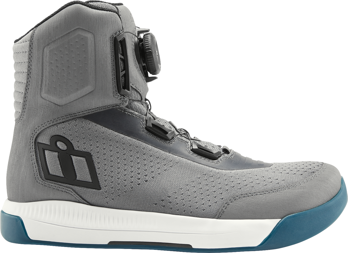 ICON Overlord™ Vented CE Boots - Gray - Size 7 3403-1268