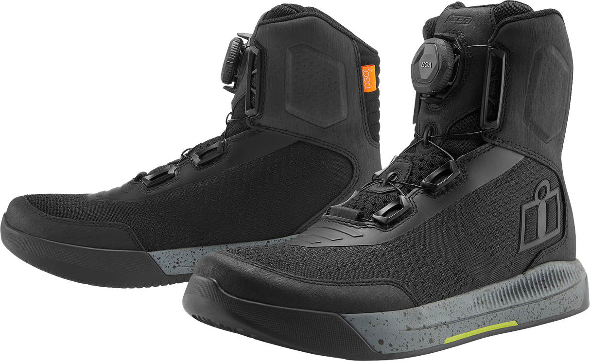 ICON Overlord* Vented Boots - Black - US 10.5 / EU 44.5 3403-1262