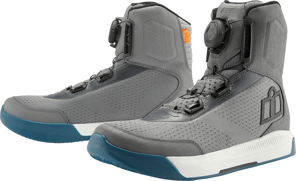 ICON Overlord™ Vented CE Boots - Gray - Size 10.5 3403-1274
