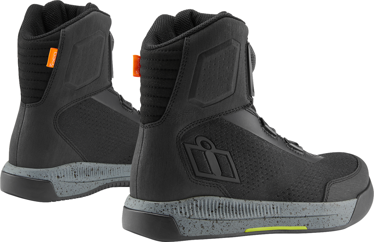 ICON Overlord* Vented Boots - Black - US 10.5 / EU 44.5 3403-1262