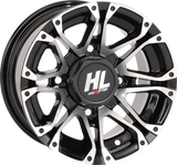 HIGH LIFTER Wheel - HL3 - Front/Rear - Gloss Black w/Machined - 12x7 - 4/137 - 4+3 (+10 mm) 12HL03-1137