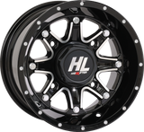 HIGH LIFTER Wheel - HL4 - Rear - Gloss Black w/Machined - 12x7 - 4/110 - 2+5 (-47 mm) 12HL04-1111