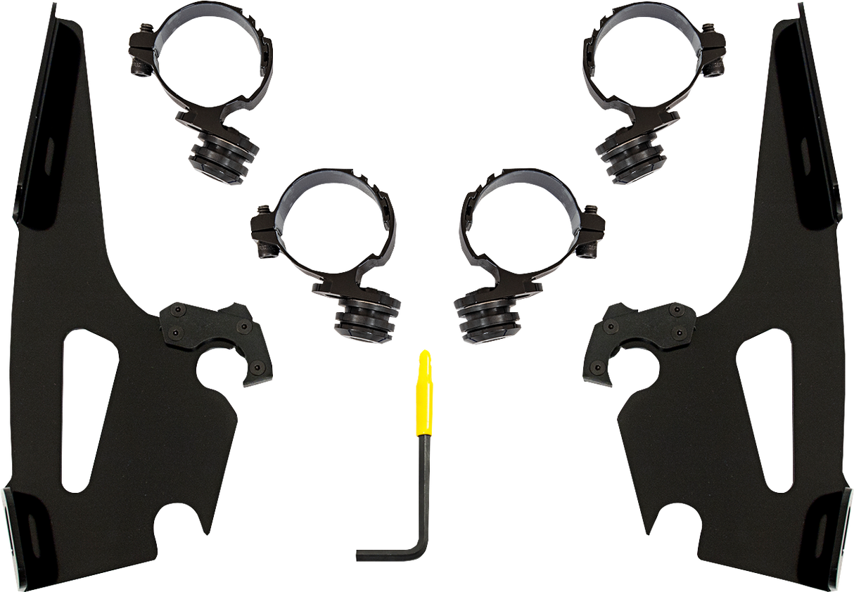 MEMPHIS SHADES Batwing Mounting Kit - Black - Honda MEB2067