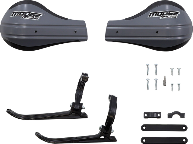 MOOSE RACING Handguards - Roost 2 - Gray 53-227 - Cycle City Outdoors