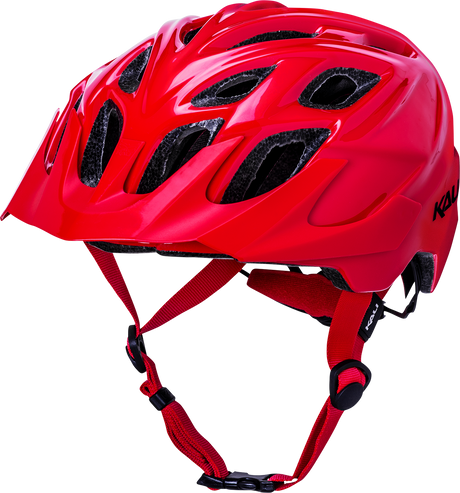 KALI Chakra Solo Helmet - Gloss Red - S/M 0221222116 - Cycle City Outdoors