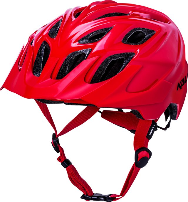 KALI Chakra Solo Helmet - Gloss Red - S/M 0221222116 - Cycle City Outdoors