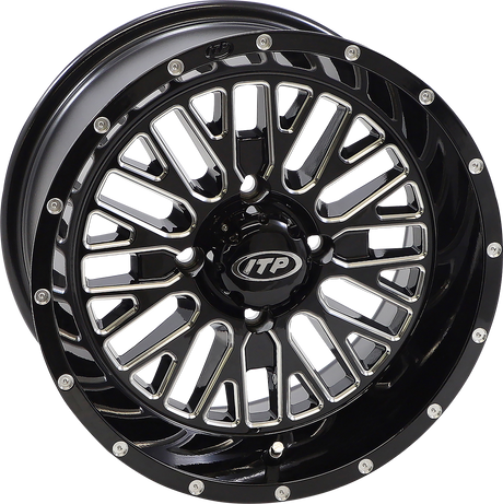 ITP Wheel - Momentum - Front/Rear - Black/Milled - 14x7 - 4/110 - 4+3 (+10 mm) 1422734731B