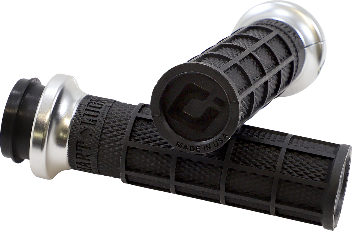 ODI Grips - Hart Luck - TBW - Black/Silver V31HTW-BB-S
