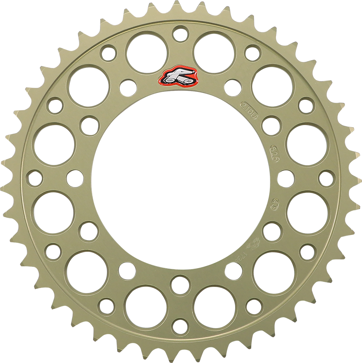 RENTHAL Rear Sprocket - Aluminum - 43 Tooth 210U-525-43P-HA - Cycle City Outdoors