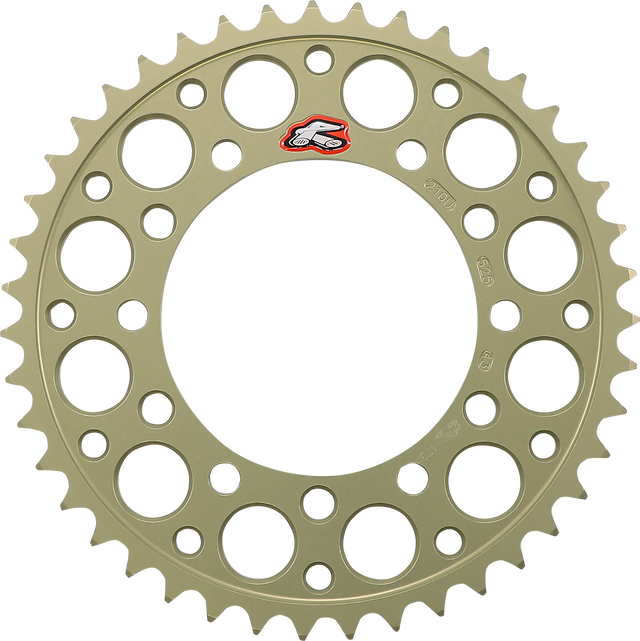 RENTHAL Rear Sprocket - Aluminum - 43 Tooth 210U-525-43P-HA - Cycle City Outdoors
