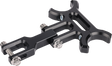 THRASHIN SUPPLY CO. Holeshot riser gauge relocation mounting bracket - Black TSC-2215