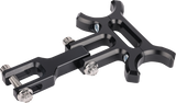 THRASHIN SUPPLY CO. Holeshot riser gauge relocation mounting bracket - Black TSC-2215