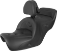 SADDLEMEN RoadSofa* Seat - with Backrest - Pillow Top - Black - Heated - GL1500 '88-'00 H88-07-181BRHCT