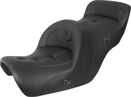 SADDLEMEN RoadSofa™ Seat - without Backrest - Pillow Top - Black - Heated - GL1500 '88-'00 H88-07-181HCT