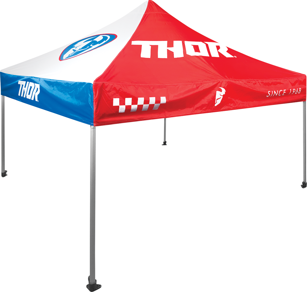 THOR Collapsible Canopy - 10'x10' - Red/White/Blue 4030-0066