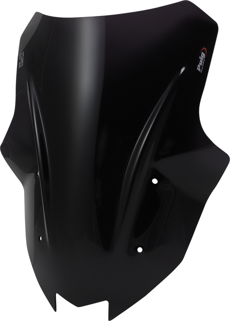Puig Hi-Tech Parts 20471F Race Windscreen - 18-1/2" - Dark Smoke - Kawasaki | Street