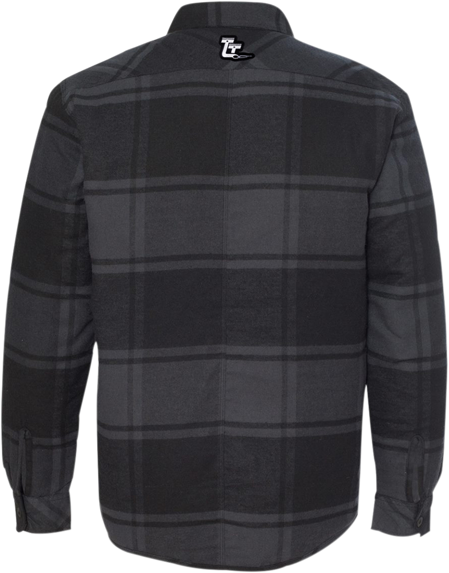 THROTTLE THREADS Drag Specialties Quilted Jacket - Plaid - 2XL DRG24J86BK2R - Cycle City Outdoors