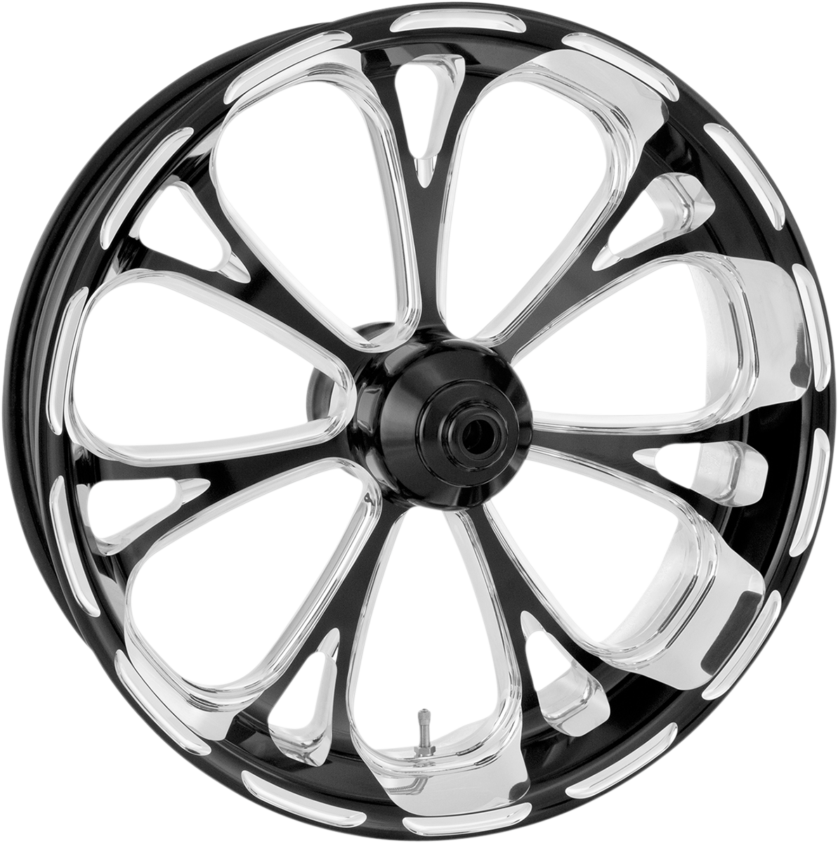 PERFORMANCE MACHINE (PM) Wheel - Virtue - Front - Dual Disc/with ABS - Platinum Cut* - 21x3.5 - '08+ FLD 12047106VIRJBMP