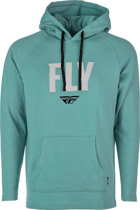 Fly Weekender Pullover Hoodie Sea Green/Grey Lg - Cycle City Outdoors
