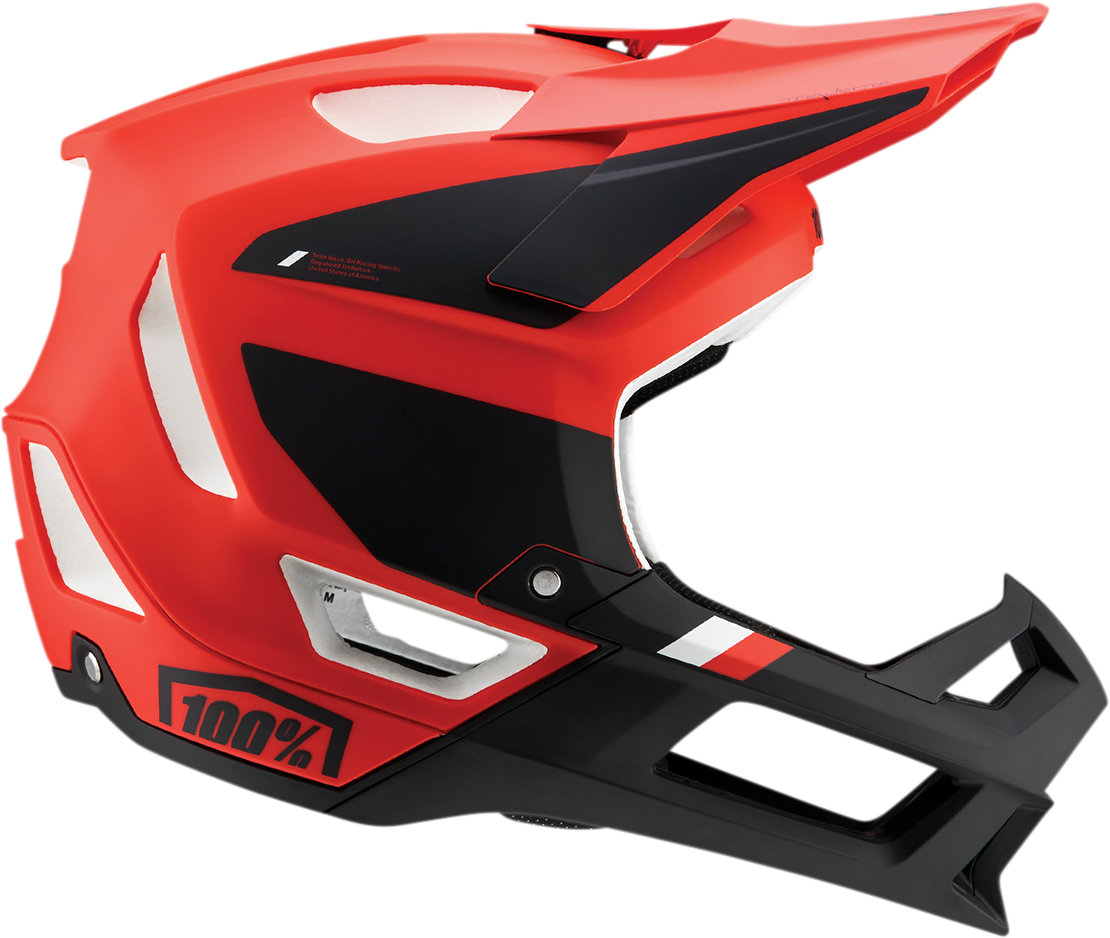 100% Trajecta Helmet - Fidlock - Cargo - Fluo Red - Small 80003-00009