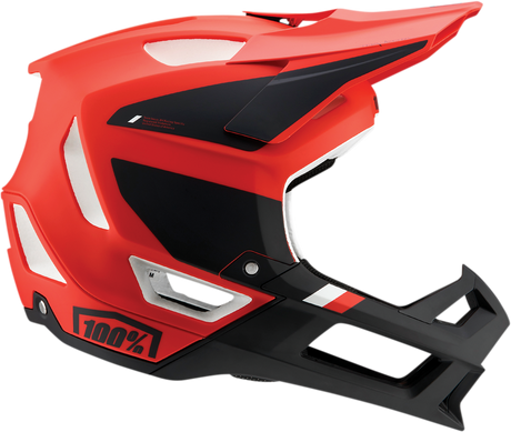 100% Trajecta Helmet - Fidlock - Cargo - Fluo Red - Small 80003-00009