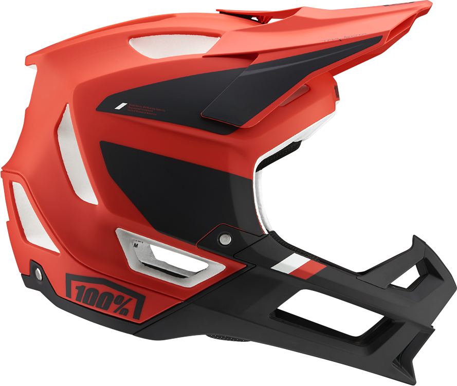 100% Trajecta Helmet - Fidlock - Cargo - Fluo Red - Small 80003-00009