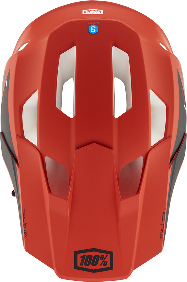 100% Trajecta Helmet - Fidlock - Cargo - Fluo Red - Small 80003-00009