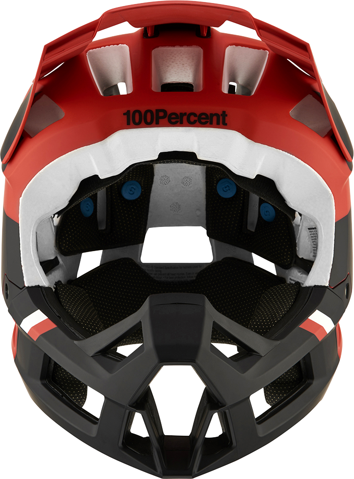 100% Trajecta Helmet - Fidlock - Cargo - Fluo Red - Small 80003-00009