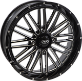 ITP Wheel - Momentum - Front/Rear - Black/Milled - 22x6.5 - 4/137 - 4+2.5 (+10 mm) 2222784731B