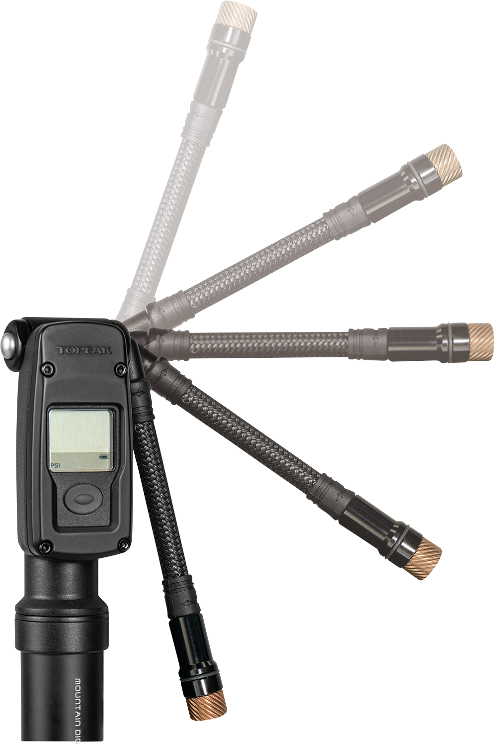 TOPEAK Mountain 2-Stage Digital Pump 61103080 - Cycle City Outdoors