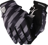 THRASHIN SUPPLY CO. Stars & Bolts Stealth Gloves - Black/Gray - Small SV1-13-08