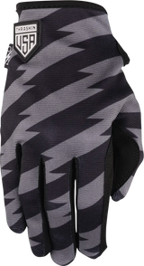 THRASHIN SUPPLY CO. Stars & Bolts Stealth Gloves - Black/Gray - 2XL SV1-13-12