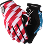 THRASHIN SUPPLY CO. Stars & Bolts Stealth Gloves - Red/Blue - Small SV1-12-08