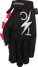 THRASHIN SUPPLY CO. Stars & Bolts Stealth Gloves - Red/Blue - Small SV1-12-08