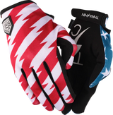 THRASHIN SUPPLY CO. Stars & Bolts Stealth Gloves - Red/Blue - Large SV1-12-10