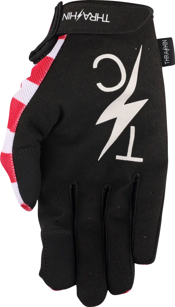 THRASHIN SUPPLY CO. Stars & Bolts Stealth Gloves - Red/Blue - XL SV1-12-11