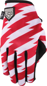THRASHIN SUPPLY CO. Stars & Bolts Stealth Gloves - Red/Blue - XL SV1-12-11