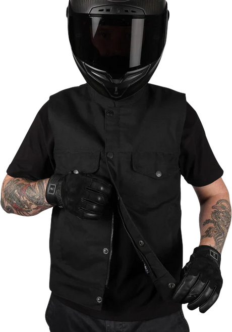 THRASHIN SUPPLY CO. Nightrider v2 Riding Vest - Black - Medium TMJ-12-09