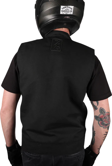 THRASHIN SUPPLY CO. Nightrider v2 Riding Vest - Black - Medium TMJ-12-09