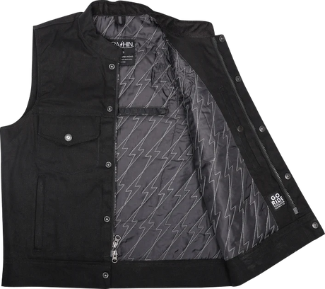 THRASHIN SUPPLY CO. Nightrider v2 Riding Vest - Black - Medium TMJ-12-09