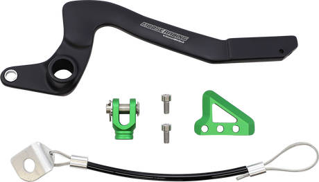 MOOSE RACING Brake Pedal - Green - Kawasaki 82-0344-21-33 - Cycle City Outdoors