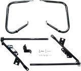 DRAG SPECIALTIES Saddlebag Support Brackets - Black - FL '09-'13 21058B