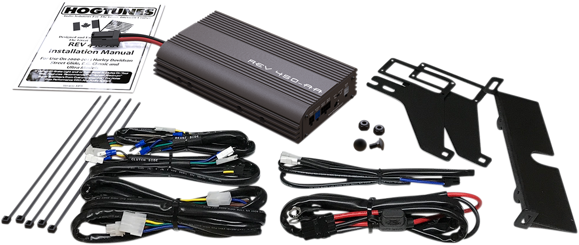 Hogtunes - 4-Channel Amplifier Kit - '98-'13 FLTR REV 450-AA - Cycle City Outdoors