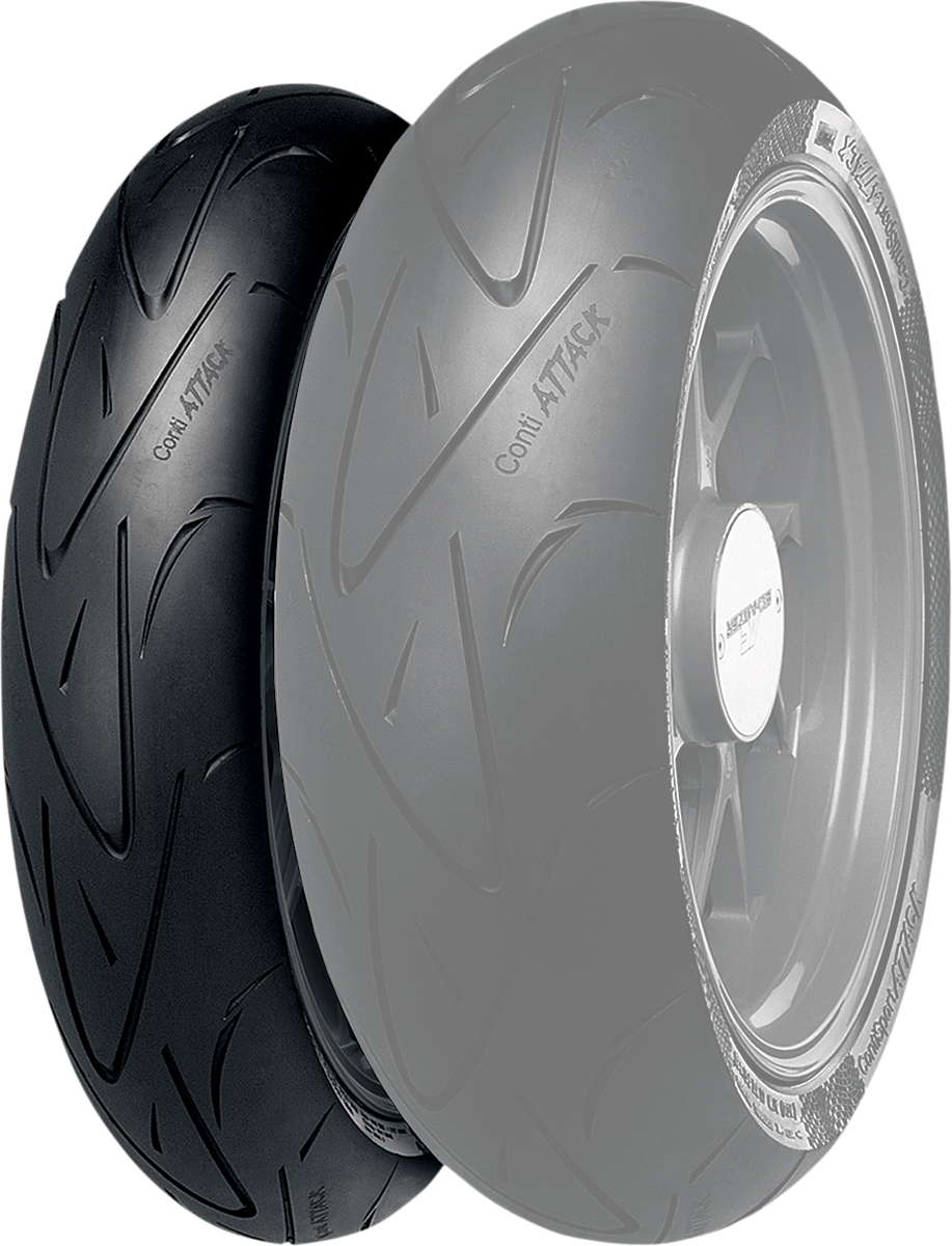 CONTINENTAL Tire - ContiSportAttack - Front - 120/70ZR17 - (58W) 02443990000