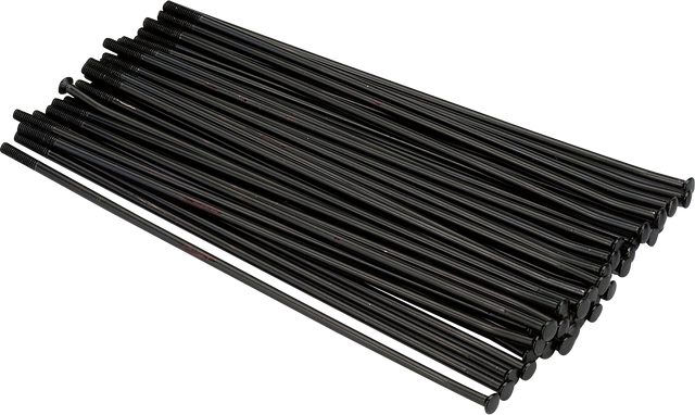 MOOSE RACING MX1 Spoke Set - Stainless Steel - Front - Black - 21" 24-301-BK - Cycle City Outdoors