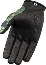 ICON Hooligan™ Tiger's Blood Gloves - Green - Small 3301-4623