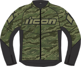 ICON Hooligan CE Tiger's Blood Jacket - Green - Medium 2820-6153