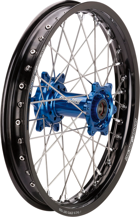 MOOSE RACING Wheel Assembly - SX-1 - Complete - Rear - Black Wheel/Blue Hub - 16x1.85 YR-18616-BKBU - Cycle City Outdoors
