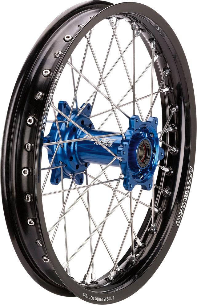 MOOSE RACING Wheel Assembly - SX-1 - Complete - Rear - Black Wheel/Blue Hub - 16x1.85 YR-18616-BKBU - Cycle City Outdoors