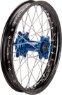 MOOSE RACING Wheel Assembly - SX-1 - Complete - Rear - Black Wheel/Blue Hub - 16x1.85 YR-18616-BKBU - Cycle City Outdoors